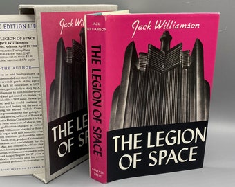 1947 The Legion of Space by Jack Williamson ~ first edition library 1975 FACSIMILE printing ~ science fiction