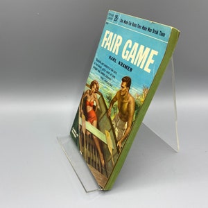 VINTAGE SLEAZE 1955 Fair Game by Karl Kramer Popular Library 650 good girl art cover image 4