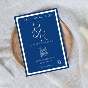 Réservez la date - Carte de mariage