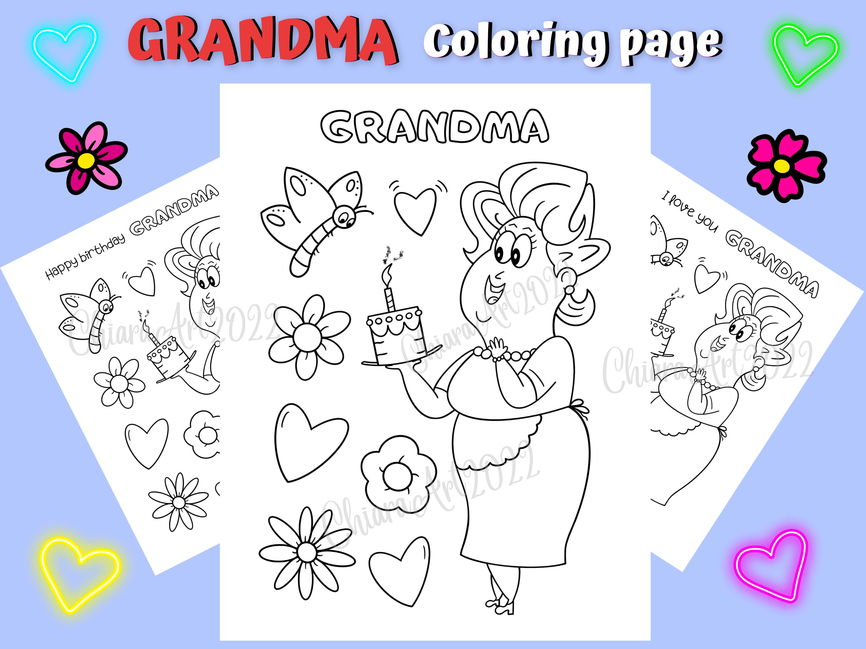 Great Grandma Coloring Pages