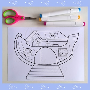 noah ark craft printable
