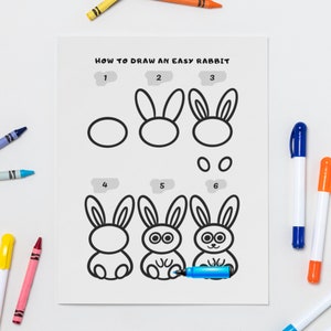 how to draw a cute bunny step by step  Rabbit drawing, Easy doodles  drawings, Drawing tutorial