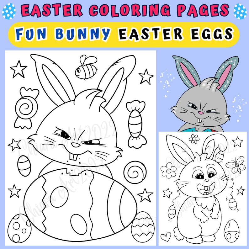 easter bunny coloring pages printable