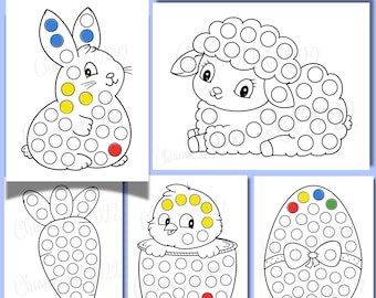 Adesivi Pasqua, Bambini Stickers Pasqua per Scrapbooking Adesivi Coniglio per Bambini Stickers