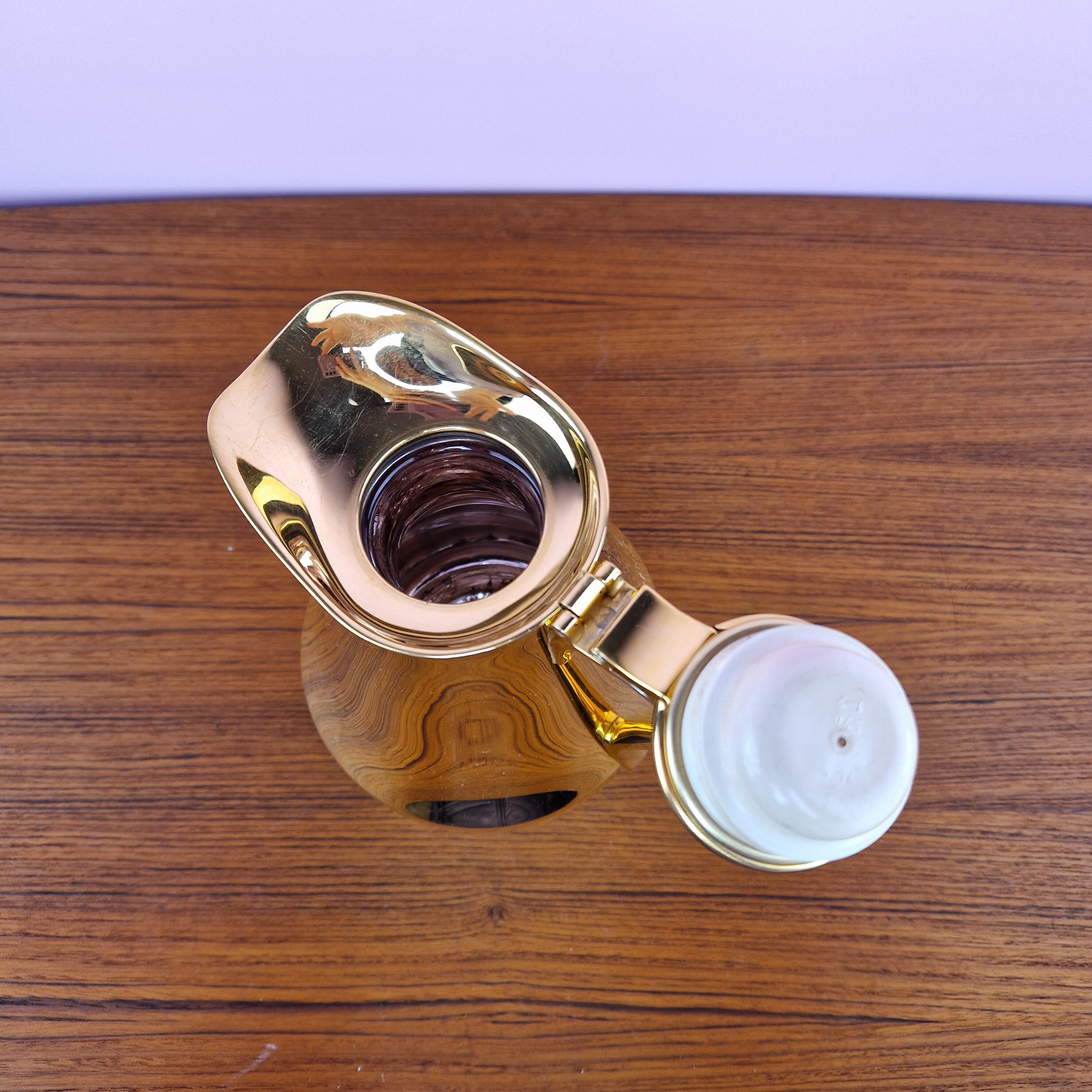 Mid Century Modern Alfi Brass Thermos Flask West Germany Etsy Australia