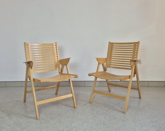 Sedia pieghevole REX di Niko Kralj, sedia moderna di metà secolo Stol Kamnik, sedia vintage di design jugoslavo in compensato di faggio