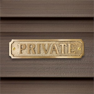 Personalized 3D door signs, Custom brass sign plaques - Modern signs for top of door- Private signs- Corporate Signs- Brass name plaques