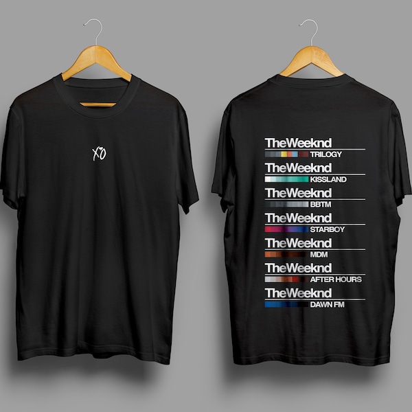 The Weeknd T-Shirt - starboy / après les heures / aube fm / tee-shirt graphique / house of balloons / kiss land / tshirt noir / surdimensionné / tee-shirt unisexe