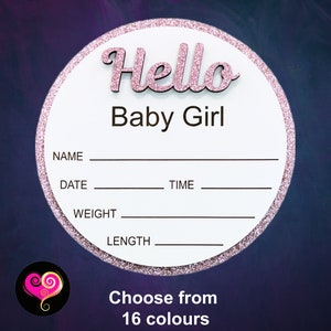 Baby announcement plaque / baby details / birth announcement / baby plaque / baby name sign / baby boy / baby girl / newborn / new baby