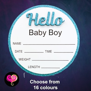 Baby announcement plaque / baby details / birth announcement / baby plaque / baby name sign / baby boy / baby girl / newborn / new baby