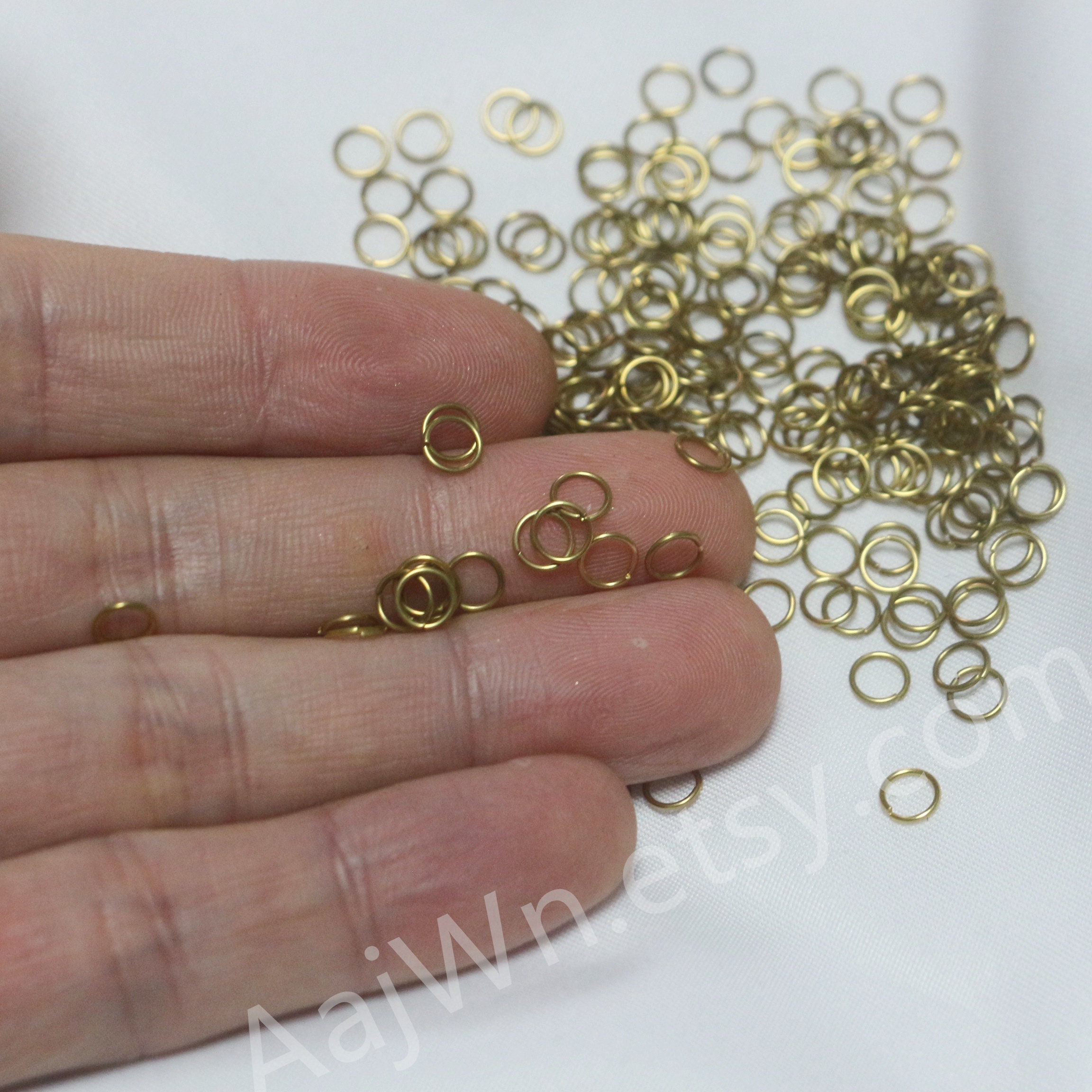 50pcs 3mm 4mm 5mm 6mm Brass Split Rings,split Jump Rings,round Split