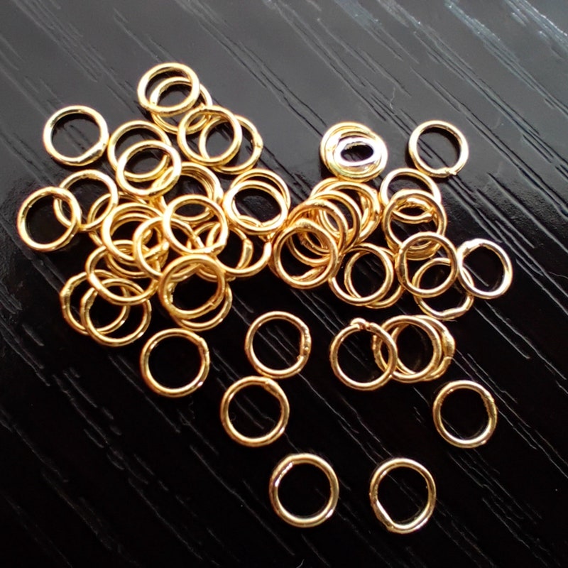 4mm White Gold Jump Ring - Etsy