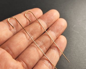 Extended Ear Needles, Circular Ear Needles - Single Earrings - Edgy Earring Earring Puncture - Gold Ear Rod Needle Earring Wholesale