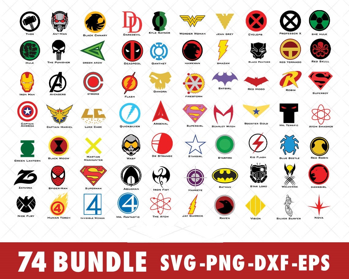 Super Hero Symbols The Iconic Logos That Define Justice