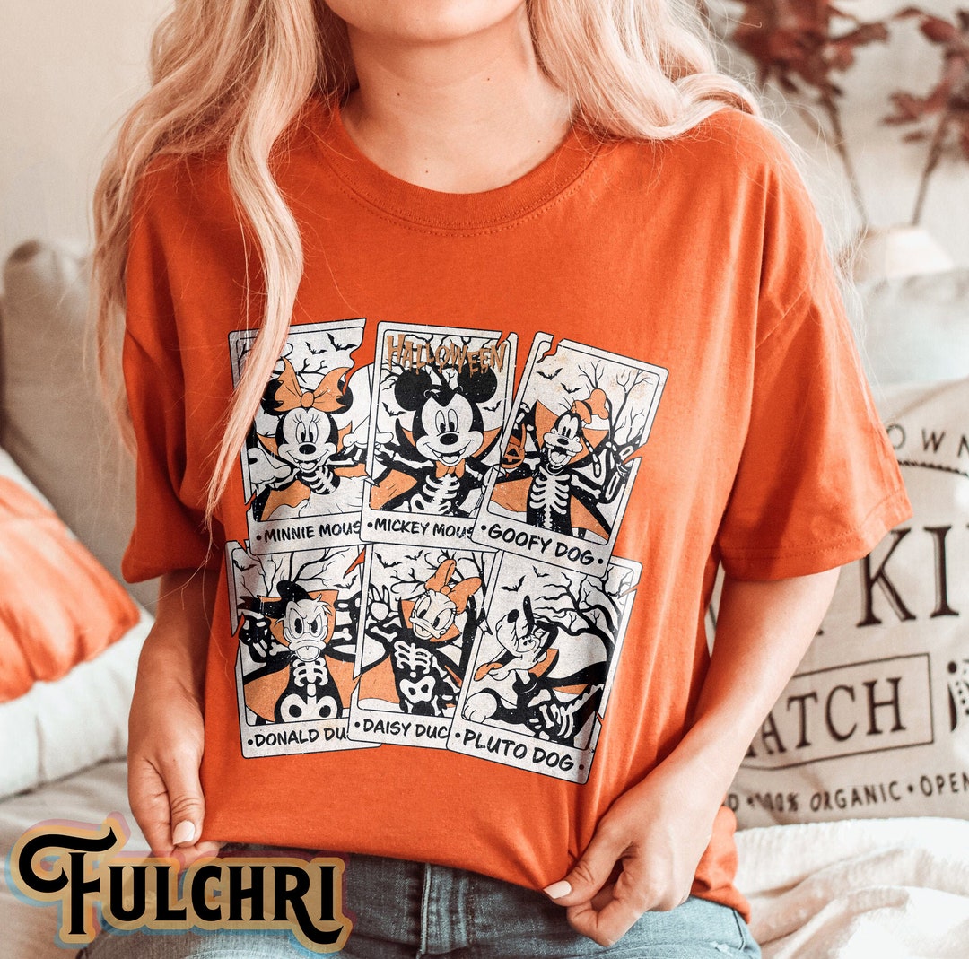 Vintage Disney Tarot Cards Halloween Shirt Mickey and Friends Etsy