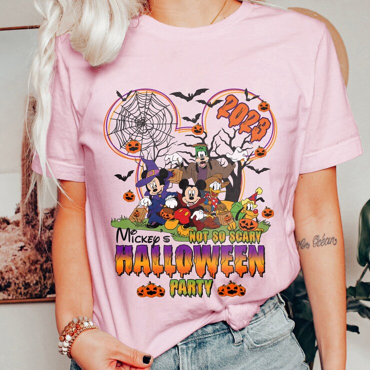 Retro Walt Disney World Halloween Shirt, Halloween Party 2023 Shirt, Disney Halloween Matching Shirt, Disney Family Shirt, Disney Trip Shirt