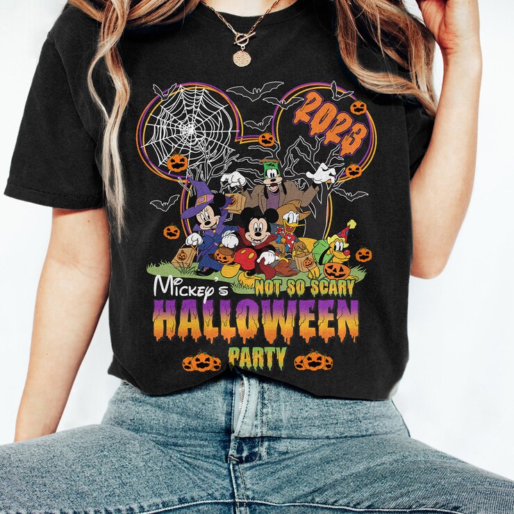 Retro Walt Disney World Halloween Shirt, Halloween Party 2023 Shirt, Disney Halloween Matching Shirt, Disney Family Shirt, Disney Trip Shirt