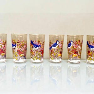 Vintage Crown Crystal Highball Glasses: Amber 'Java' Tumblers, Set of 6