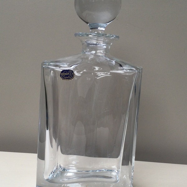 Clear Glass Decanter Etsy