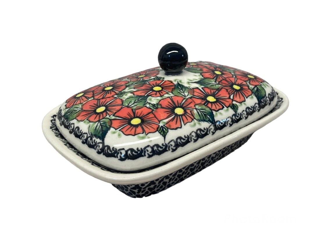 Butter Dish Ceramics Boleslawiec AC Polish Pottery Etsy