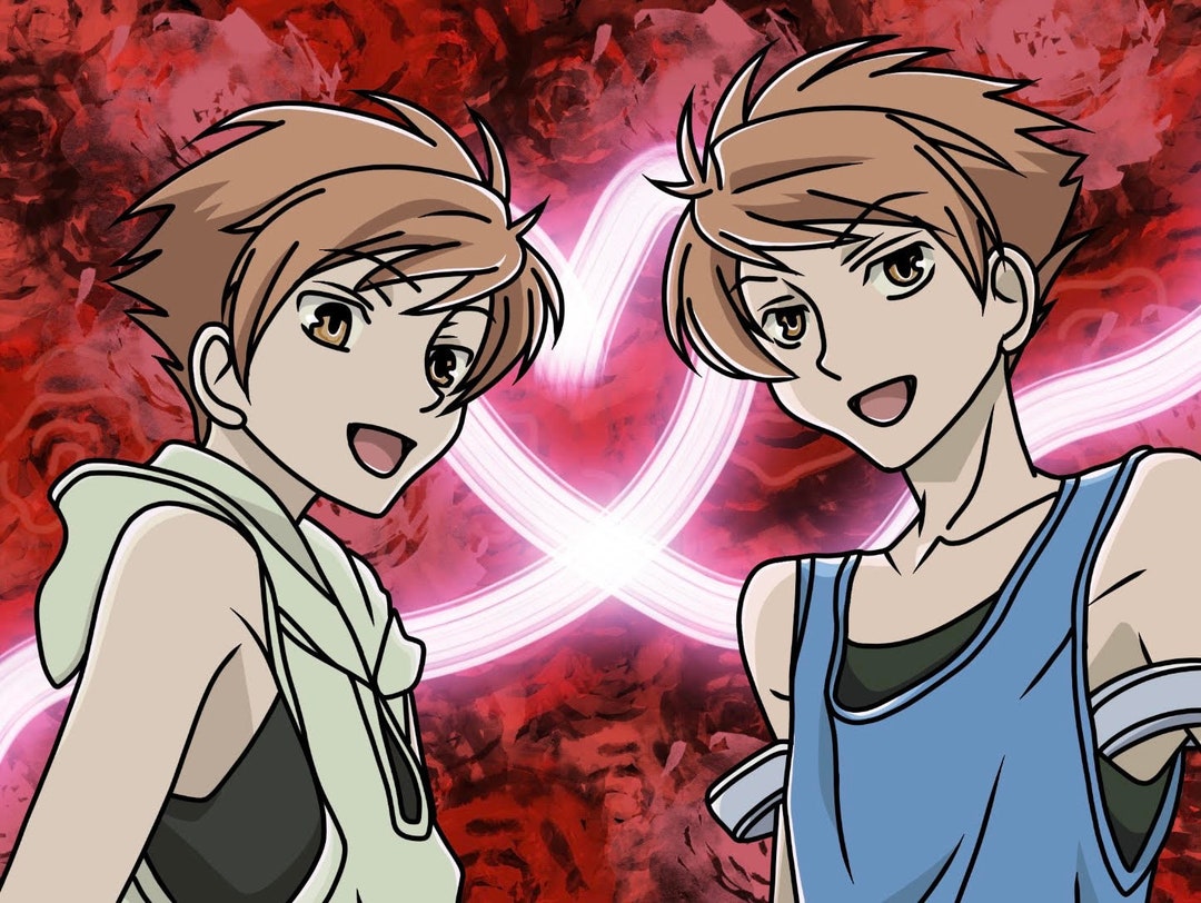Ouran Highschool Host Club Hikaru \u0026 Kaoru Art Print - Etsy Israel, image size:1080x812