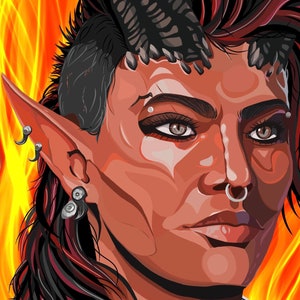 Baldur&#39;s Gate 3 Karlach Art Print