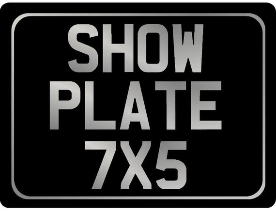Road Legal Acrylic Motorbike Number Plate - Various Sizes (7x5, 8x6, 9x3, 6x4)
