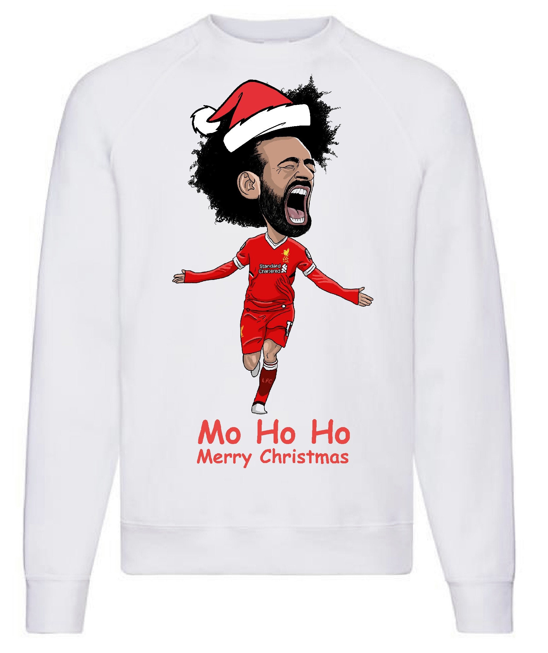 Childs Kids Mo Ho Ho Mo Salah LFC Funny Xmas Christmas Jumper Etsy