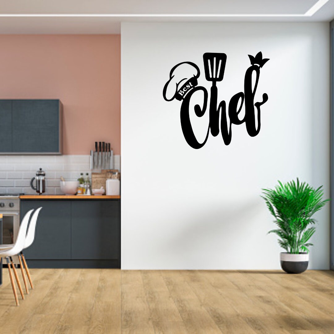 Best Chef Metal Wall Art Kitchen Wall Decoration Metal Chef - Etsy