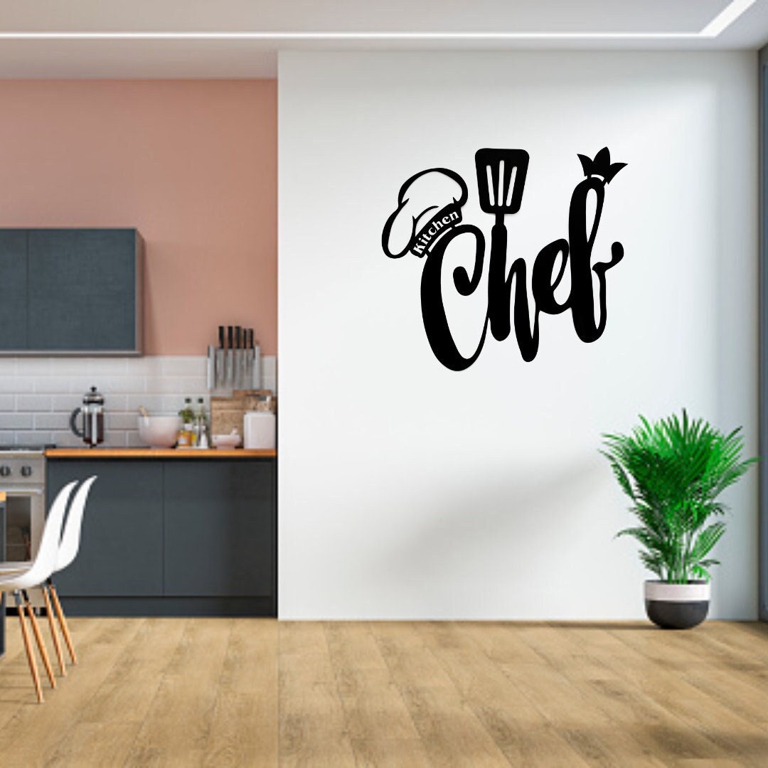 Kitchen Chef Metal Wall Art Restaurant Wall Decor Kitchen - Etsy