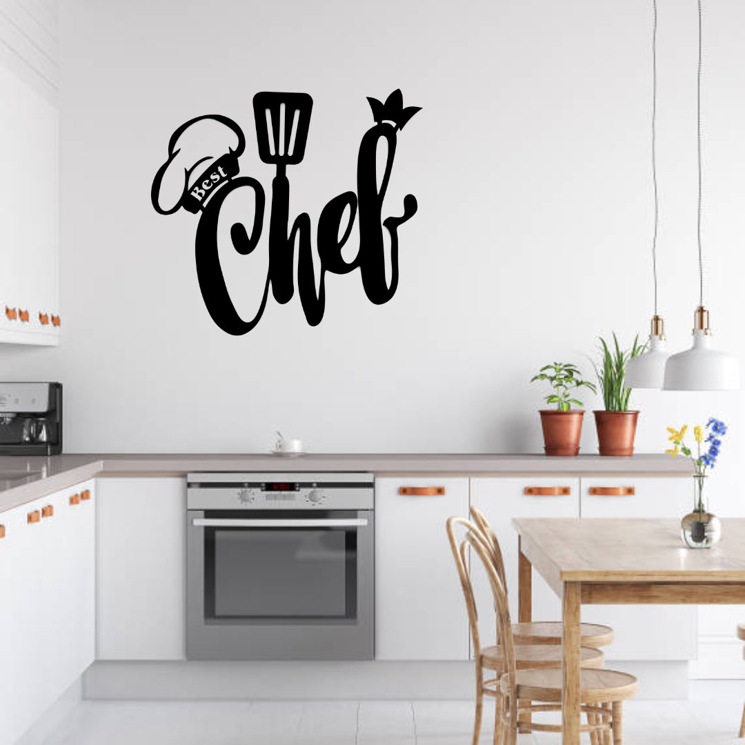 Best Chef Metal Wall Art Kitchen Wall Decoration Metal Chef Etsy