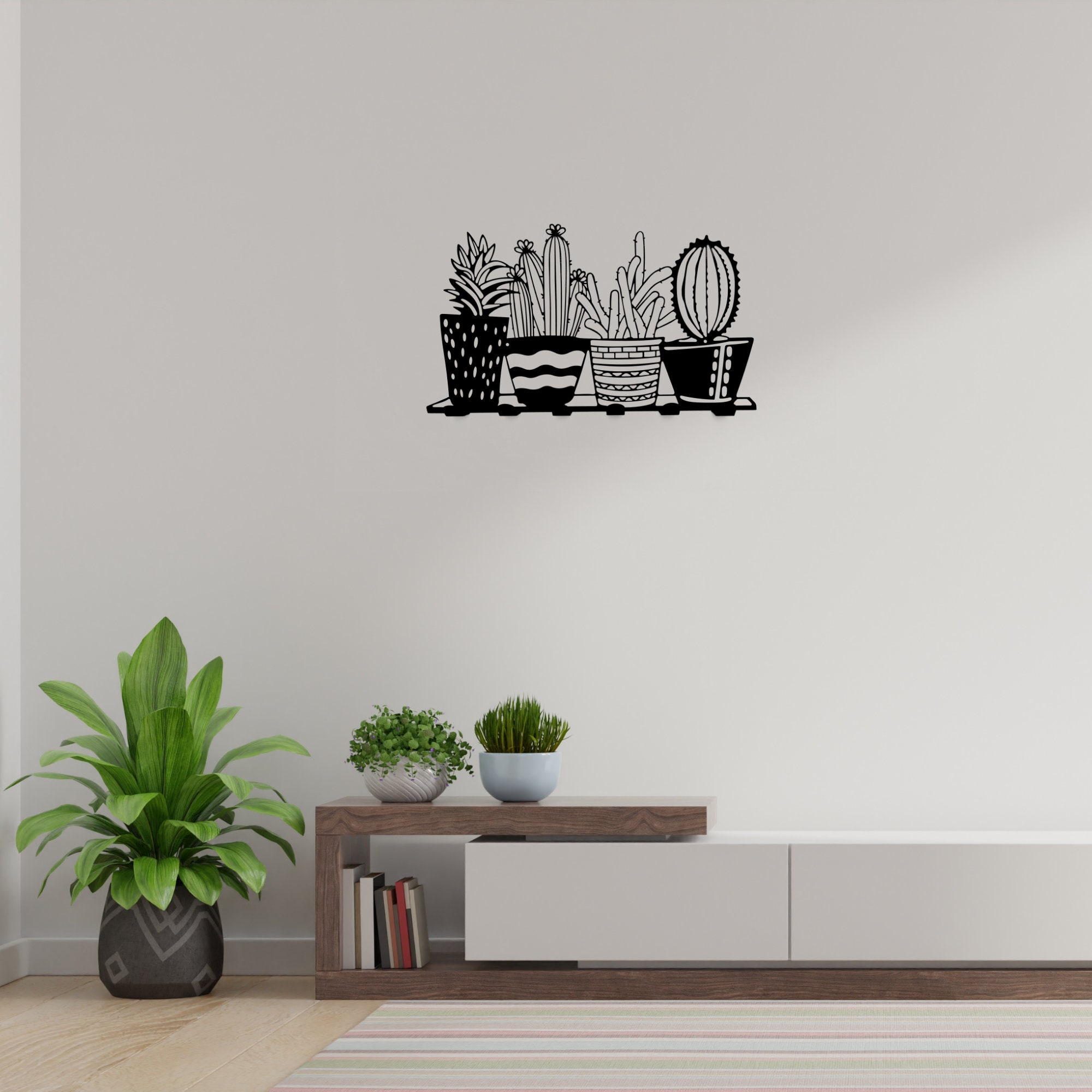 Metal Wall Cactus Coat Rack Metal Wall Decor Cactus Wall Etsy