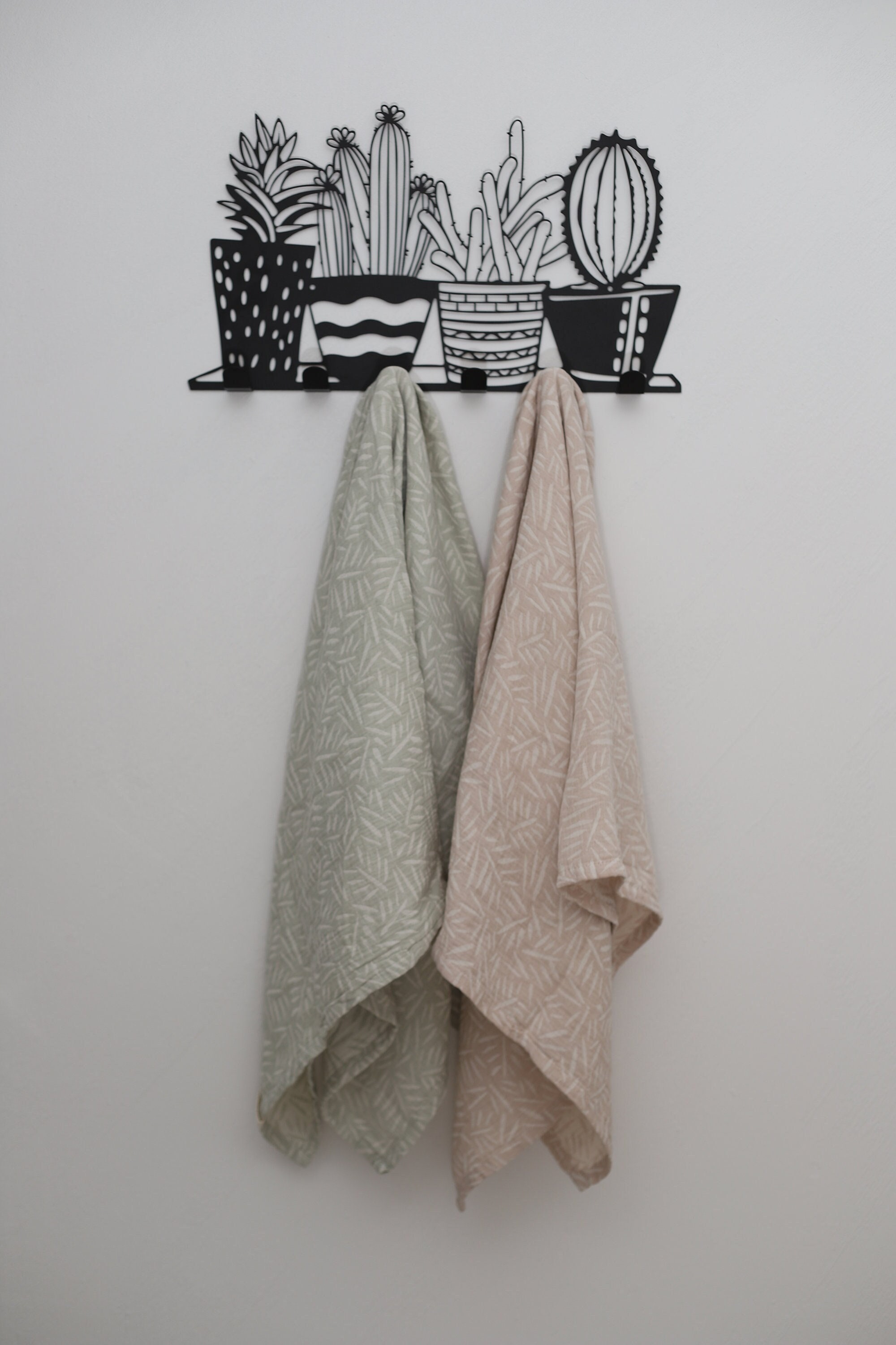 Metal Cactus Rack, Cactus Metal Wall Decor, Cactus Coat Rack, Cactus