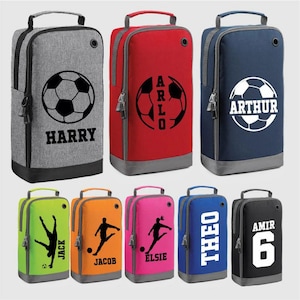 Benutzerdefinierte Name Fußballschuh Tasche, personalisierte Jugendspieler Fußballschuh Taschen, Jungen Sporttasche, Sporttasche, Zurück zu Schulgeschenke, Geschenk für Kinder