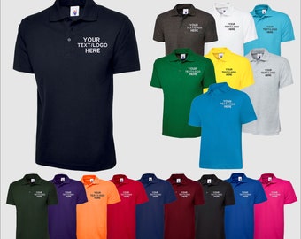 T-shirt polo brodé personnalisé pour homme, chemise personnalisée avec texte/conception, polo monogrammé avec logo d'entreprise numérisé, cadeau spécial pour amateur de golf