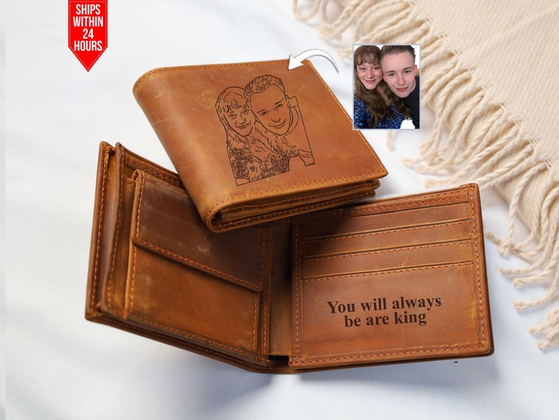Custom Wallet for Men, Personalised Name Engraved Wallet Perfect Gift ...