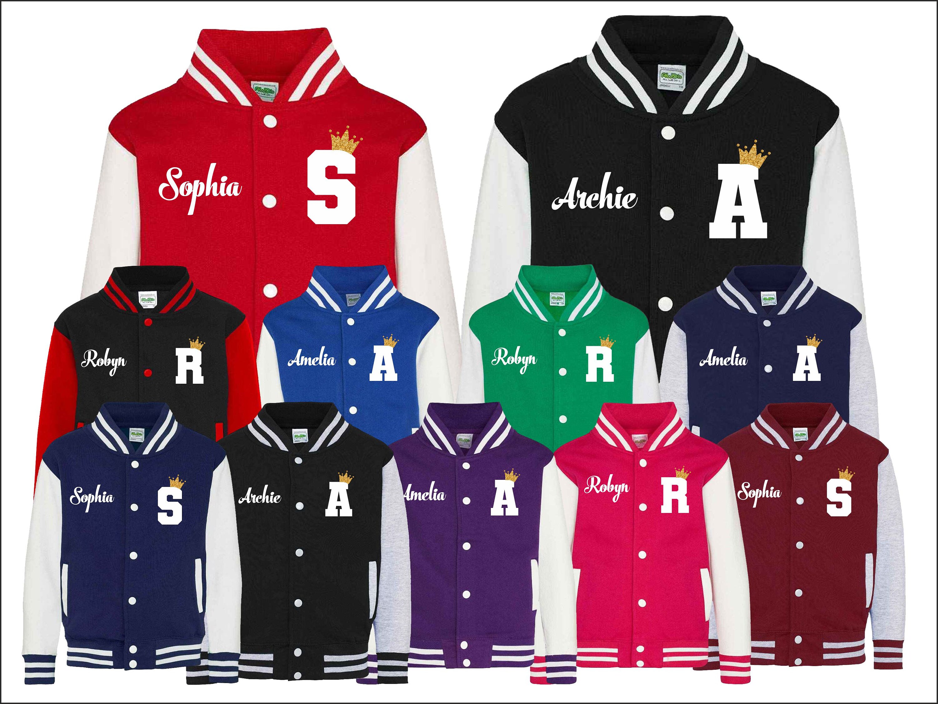 Personalised baseball jacket online