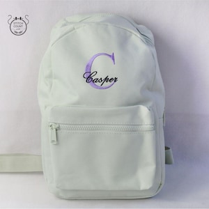 Sac à dos d'école brodé, sac à dos avec nom brodé, cartable de rentrée pour la maternelle, sac personnalisé pour garçons, cartable pour filles
