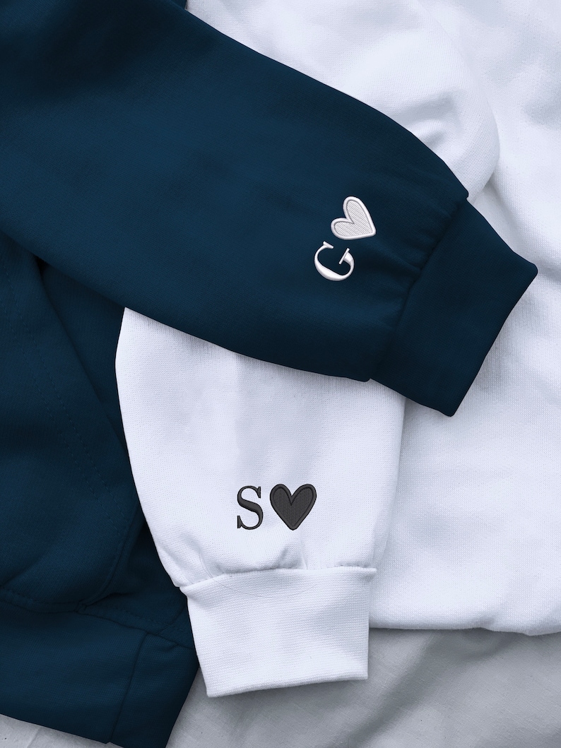 Roman Numeral Hoodie Embroidered Hoodie GF BF Couple - Etsy