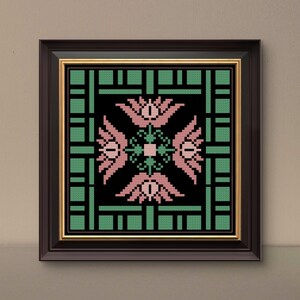 Flower Power Collection - Schema punto croce contato principiante punto croce PDF punto croce floreale punto croce ornamento xstitch PDF