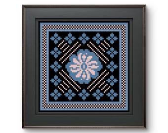 Floral Cross Stitch Pattern: Flower Power Collection (PDF)