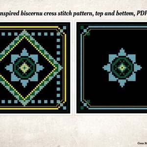 Etnofolk biscornu counted cross stitch pattern beginner cross stitch PDF only pincushion xstitch instant download biscornu pincushion chart