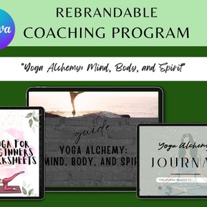 Yoga Coach eBook Template: Mindfulness & Exercise Guide (Canva Editable)