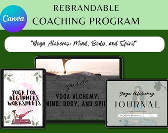 Yoga Coach eBook Template: Mindfulness & Exercise Guide (Canva Editable)