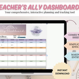 Teacher Planner Spreadsheet: Interactive Lesson Plan Tracker (Google Sheet)