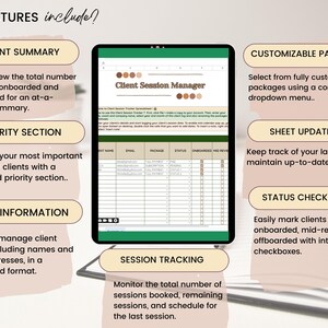Digital Client Session Tracker Spreadsheet – Google Sheets Coaching Log for Therapists, Counselors, and Coaches – Track Appointments, Notes, Goals & Progress - coaching session log, therapist session notes, client management spreadsheet, digital client tracker, counseling session tracker, life coach planner, coaching business tool, therapy progress tracker, session notes template, client record keeper, client appointment log