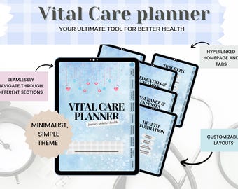 Medical Binder, health binder, Medical Log, Chronic Illness Medical Planner, Medical Health Tracker, Medical Journal, medication tracker,