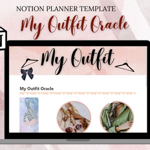 Outfit planner | Wardrobe planner |Notion dashboard | Notion template | Wardrobe checklist | Outfit notion template