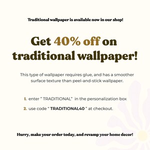 Funky retro pattern wallpaper, Colorful rainbow wallpaper, Vintage removable wallpaper, Retro Self adhesive wallpaper, Peel & Stick image 4
