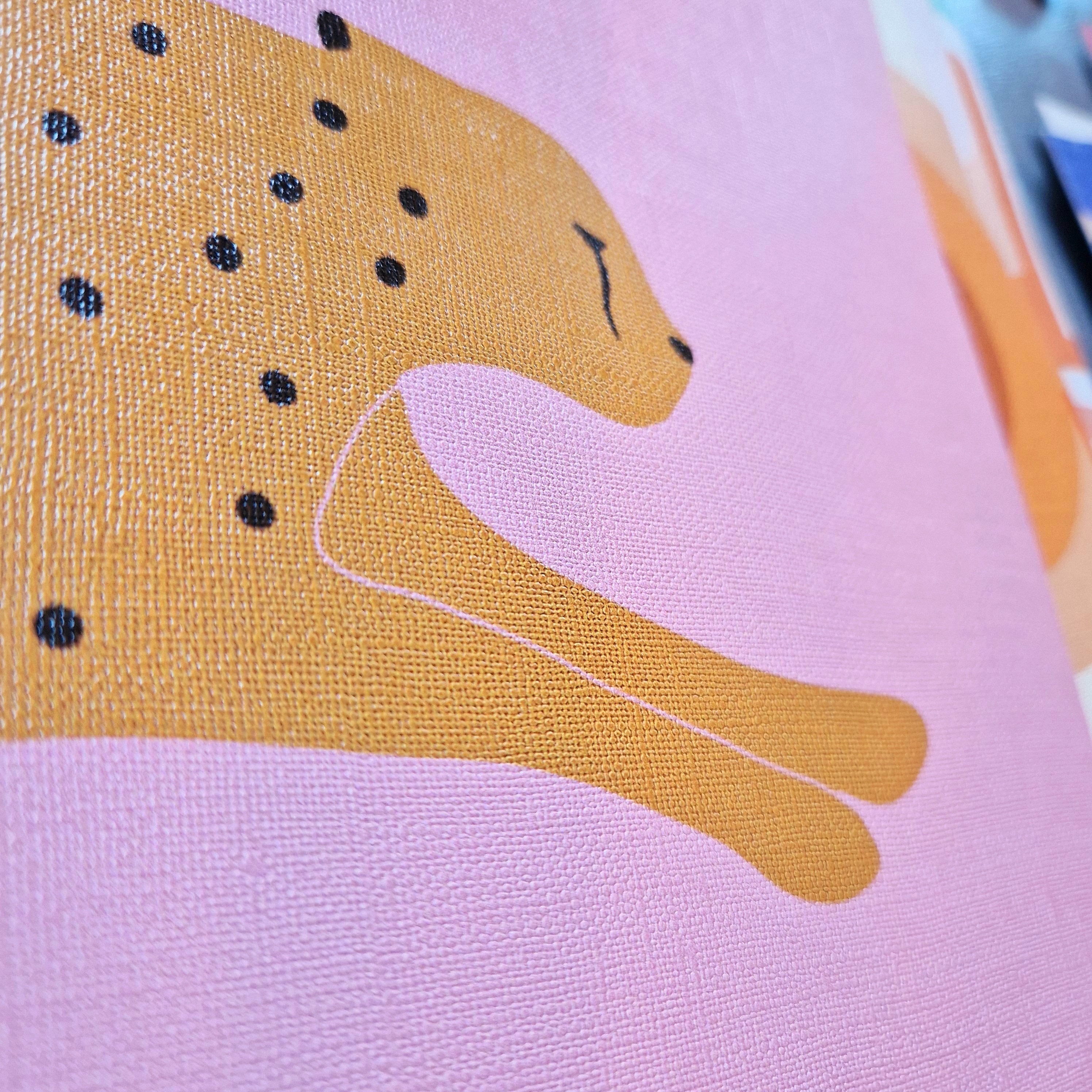 Pink Cheetah Peel and Stick Wallpaper Leopard Wallpaper Etsy